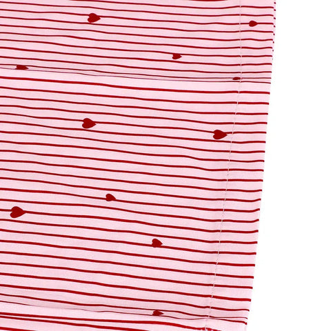 Women's Trousers Summer New Streetwear Fashion Striped Print Love Lace-up Casual Slim Trousers Pink Sexy Sweet Female Clothing Elite Boutique