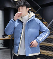 Hoodie Jacket Man Printed Winter Down Coat for Men Cold Casual Fast Delvery Stylish Aesthetic Cheap Sale Joker Deals Work New In Elite Boutique
