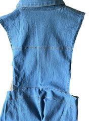zomight 2023 New  Sexy Slim Sleeveless Light Blue Jeans Jumpsuit Denim Playsuit Women Elegance Woman Ladies Overalls Jump Suits Elite Boutique