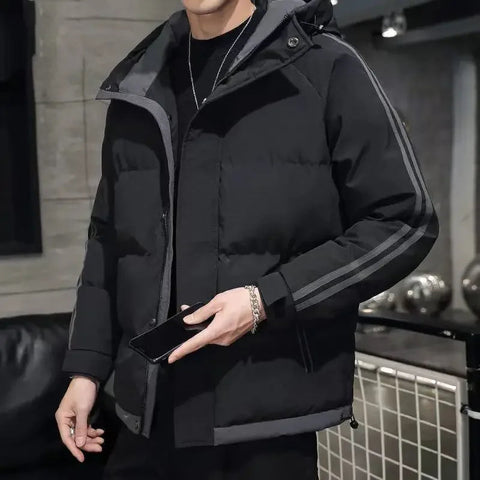 Hoodie Jacket Man Printed Winter Down Coat for Men Cold Casual Fast Delvery Stylish Aesthetic Cheap Sale Joker Deals Work New In Elite Boutique