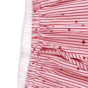 Women's Trousers Summer New Streetwear Fashion Striped Print Love Lace-up Casual Slim Trousers Pink Sexy Sweet Female Clothing Elite Boutique