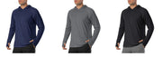 TACVASEN Sun Protection T-Shirts Mens Long Sleeve Hoodie Casual UV-Proof T-Shirts Breathable Lightweight Quick Dry T shirts Male Elite Boutique