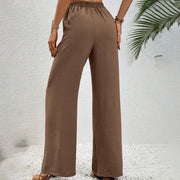 Women Striped Trousers Summer New Fashion Streetwear Basic Straight Casual Slim Pants Lady Sexy Solid Simple Versatile Trousers Elite Boutique