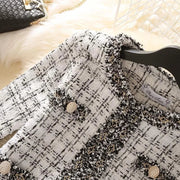 Women's Jackets  Women's Jacket Spring new Trendy Ladies Short Joker Temperament Small Fragrant Tweed Coat Tweed Coat Cardigan Elite Boutique
