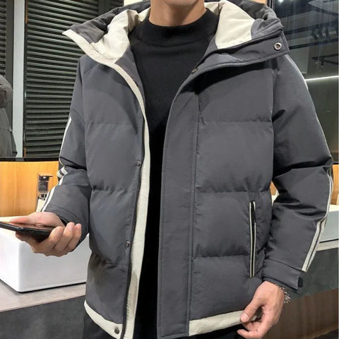 Hoodie Jacket Man Printed Winter Down Coat for Men Cold Casual Fast Delvery Stylish Aesthetic Cheap Sale Joker Deals Work New In Elite Boutique