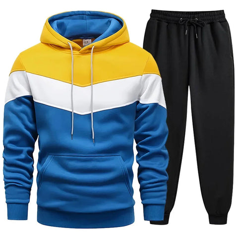 Hoodie Men Tracksuit Tricolor Single Piece Sweatshirt and Sweatpants Daily Sportswear Man Comfort Hot Sale Fashion Casual Sports Elite Boutique