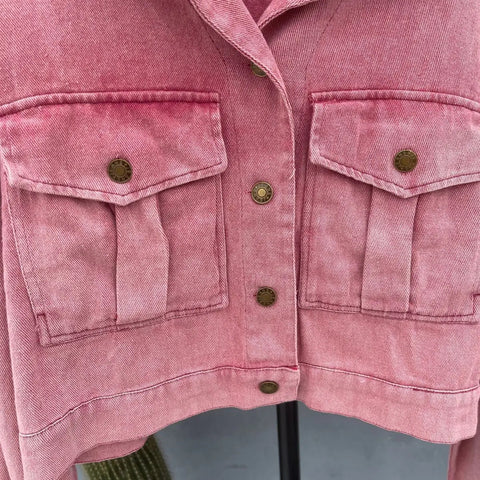 Vintage Jackets for Women Clothes Street Fashion Hip Hop Washing Aging Coat Women Jacket Loose Casual Denim Jacket Women Tops Elite Boutique