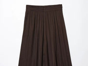 TRAF Pants for Women Fashion Spring Autumn New Solid Color Folded Chic Female Elastic High Waist Wide Leg Trousers Mujer Elite Boutique