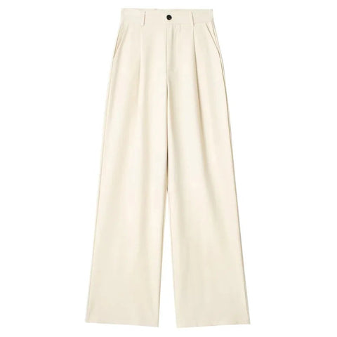 TRAF Women's Formal Pants Office Wear Women Striped Grey Black Pants Woman High Waist Baggy Suit Pants Casual Wide Leg Trousers Elite Boutique