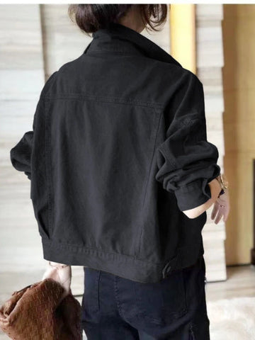 Jackets for Women Spring Autumn 2023 New Women's Fashion Versatile Jean Jacket Short Jacket Work Clothes Denim Top Streetwear Elite Boutique