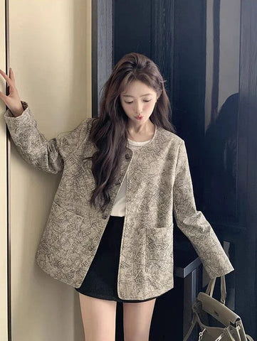 Women's Jackets High Quality Long Sleeve Female Coat Spring Autumn New Products Luxury Sale Cheap Lined Korean Style Casual Elite Boutique