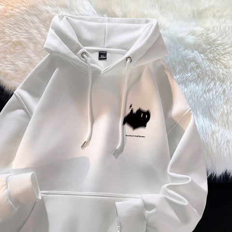 Hoodie men's trendy brand versatile Hong Kong style high street American printed top autumn and winter coat Elite Boutique