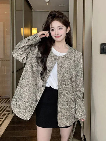 Women's Jackets High Quality Long Sleeve Female Coat Spring Autumn New Products Luxury Sale Cheap Lined Korean Style Casual Elite Boutique
