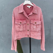 Vintage Jackets for Women Clothes Street Fashion Hip Hop Washing Aging Coat Women Jacket Loose Casual Denim Jacket Women Tops Elite Boutique
