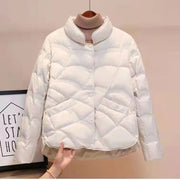 Women Jacket 2025 New Autumn Winter Parkas Female Light Thin Down Cotton Coat Femme Casual Short Warm Basic Outerwear Ladies Top Elite Boutique
