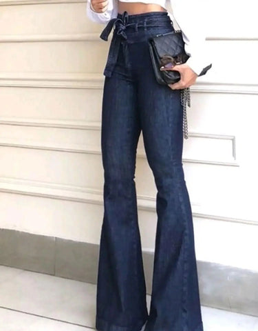 Women’s High Waisted Flare Jeans. Elite Boutique