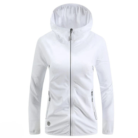 UPF50+ Summer UV Protection Hoodie Coat Unisex Breathable Ice Silk Outdoor Sports Couple's Beach Street Lightweight Skin Jacket Elite Boutique