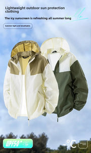 2025 UPF50+ Sun Jacket Men/Women - Lightweight UV Hoodie, Quick-Dry Outdoor Windbreaker, Fishing Running Coat Elite Boutique