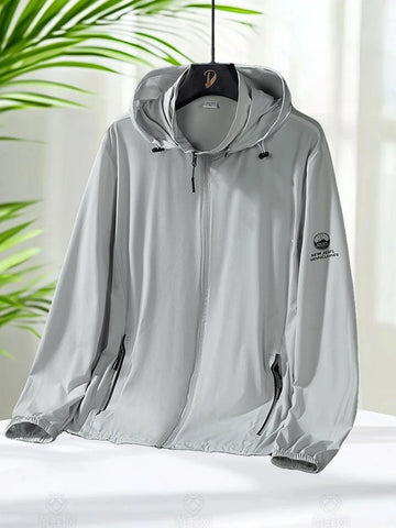 Upf 50 Hoodies Long Sleeve Men Outdoor Lightweight Zip Up Jacket Fishing Hiking Sun Protection Compressed Coat Zipper Pockets Elite Boutique