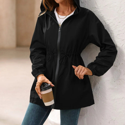 Women'S Jacket Tourism Outdoor Hiking Waterproof Rain Poncho Raincoat Hooded Rain Coat High-Quality Jackets Hiking Clothes Elite Boutique