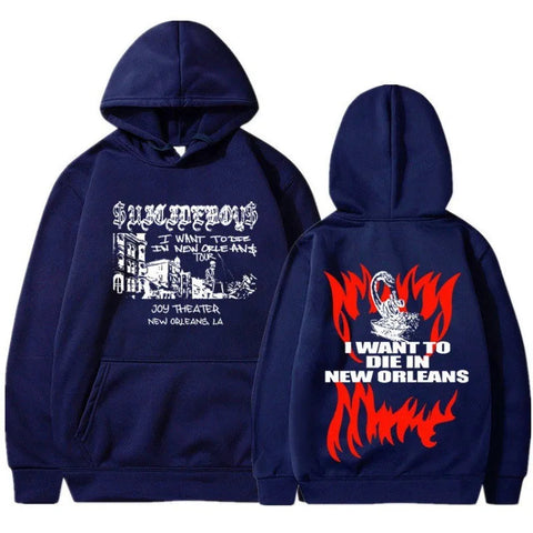 $uicideboy $hooded suicide boy, I want to die in New Orleans, super fashionable hoodie Elite Boutique