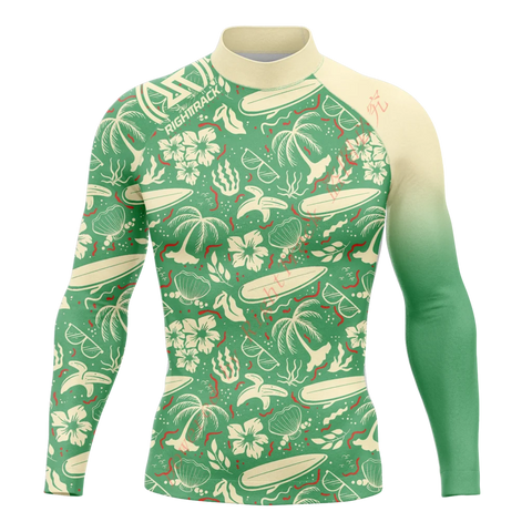 New Summer Men's Rashguard Long Sleeve Surfing Shirts Sunscreen Lycra Fabric Surf Sweatshirt UV Protection RightTrack Swimwear Elite Boutique