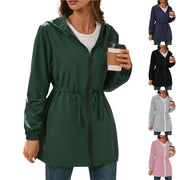 Women'S Jacket Tourism Outdoor Hiking Waterproof Rain Poncho Raincoat Hooded Rain Coat High-Quality Jackets Hiking Clothes Elite Boutique